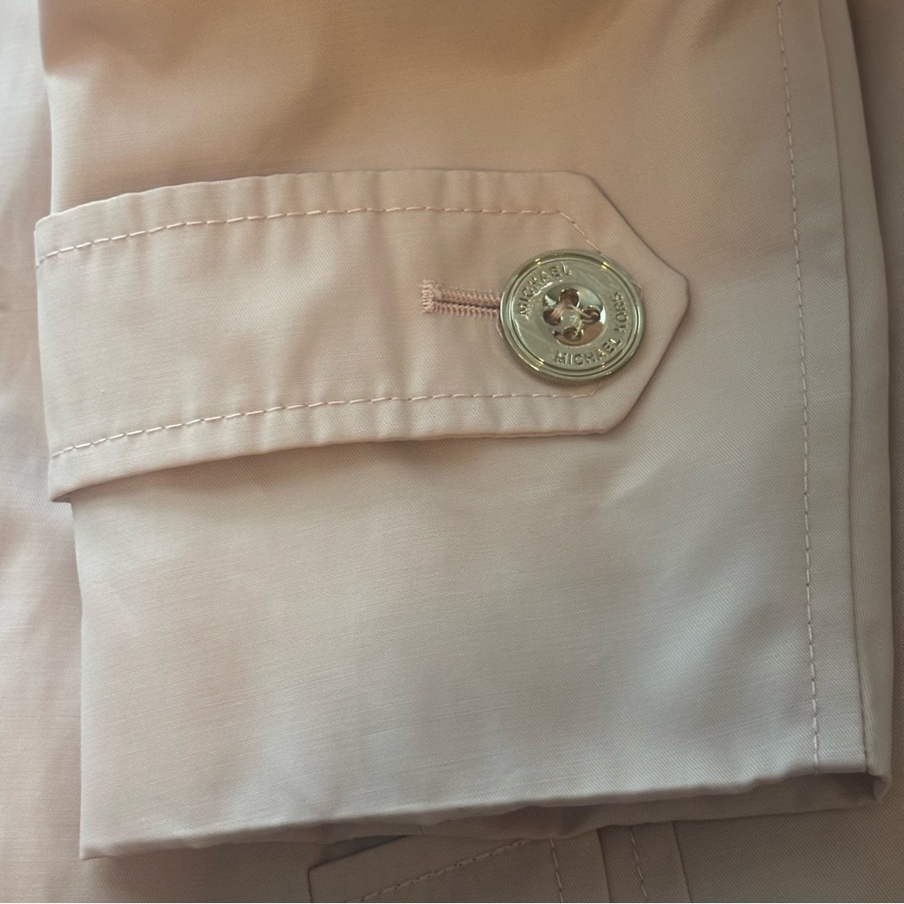 MICHAEL Michael Kors Soft Pink Single-Breasted Trench Coat - Picture 12 of 15